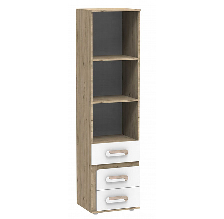 Regál APETITO 05, Dub/Biela