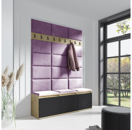 Predsieňová stena EMI 6, Trinity 11/Artisan + Black