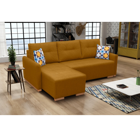 Rohová sedacia súprava Padova L žltá