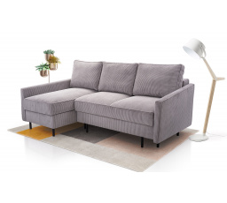 Rohová sedacia súprava Roxana L sivá