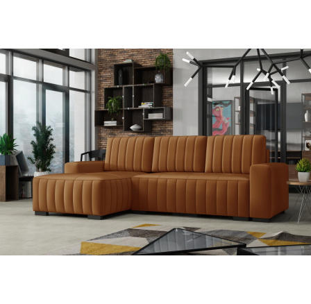 Rohová sedacia súprava Hakim L - manila31/oranžová