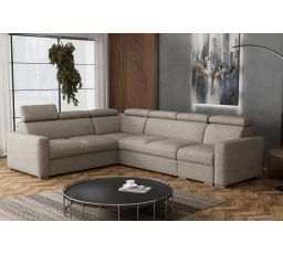 Sedacia súprava Petrit V ľavá Aragon hnedošedá