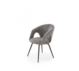 Jedálenská otočná stolička K550, sivá/čierna