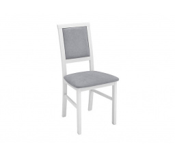 stolička ROBI biela teplá (TX098)/Adel 6 sivá