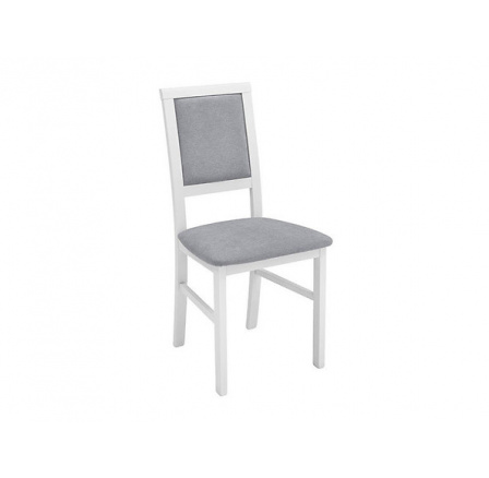 stolička ROBI biela teplá (TX098)/Adel 6 sivá