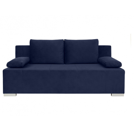 Pohovka STREET IV LUX 3DL, Loca 13 navy, prešívanie 2665, drevo MT-ST Pohovka STREET IV LUX 3DL, Loca 13 navy, prešívanie 2665, drevo MT-ST