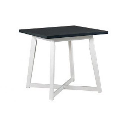 OTAVA 1 (OTTO 1) - jedálenský stôl - laminát čierny / nohy drevo biele - kolekcia "DRE" (K150-Z)