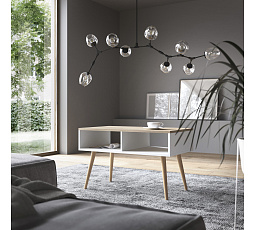 Konferenčný stolík SANA 90x50 Biela+Sonoma