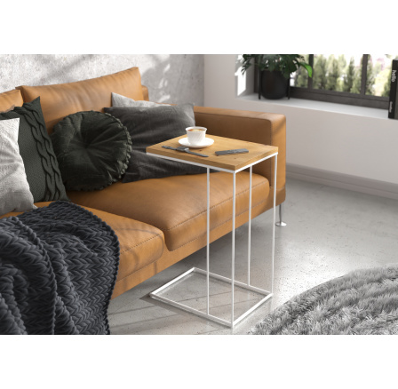 Pomocný stolík DRU Biela+Artisan