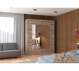 Posuvná skriňa so zrkadlom ROSETTE 180 Truffle+Truffle