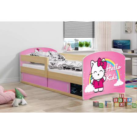 1 SCHODISKO BOROVICOVÝ RÁM HELLO KIDS NÁLEPKA 80 X 160 KPL