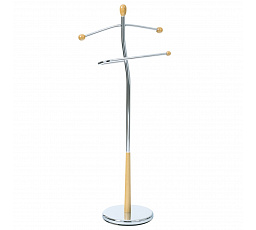 Nemý sluha, výška 118 cm, masívne kaučukové drevo, prírodný odtieň., chrómový kov, nos.5 kg