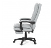 Kancelárske stoličky s podnožkou, svetlosivá látka, PC mechanizmus s aretáciou