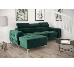 Rohová sedacia súprava ORION MINI s funkciou spania 255x165 cm - zelená, ľavá
