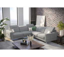 Rohová sedacia súprava MALIBU MAX 250x250 - sivá, pravá