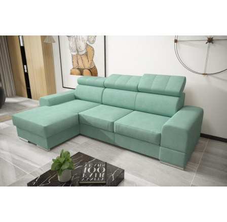 Rohová sedacia súprava ROYAL MINI 260×160 - mätová, ľavá Rohová sedacia súprava ROYAL MINI 260×160 - mätová, ľavá