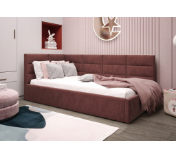 Posteľ ZAZU - voliteľný odtieň - ľavá strana