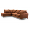 Rohová sedacia súprava Corny L hnedá