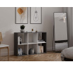 Regál Manja 2x3, antracit/biela
