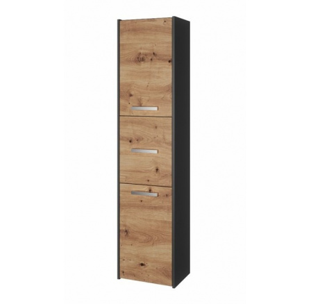 Kúpeľňová skrinka SALY 40 3D, Dub antracit/Dub artisan