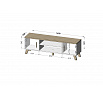TV komoda LOTTA 160 (2D2K), biela / dub sonoma