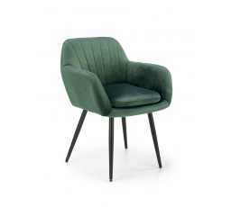 Jedálenská stolička K429, zelená/čierna