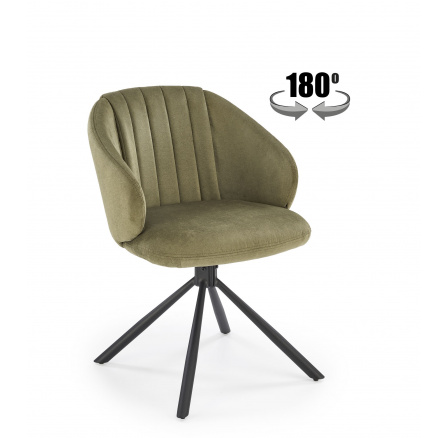 Jedálenská otočná stolička K533, Olivová/Čierna