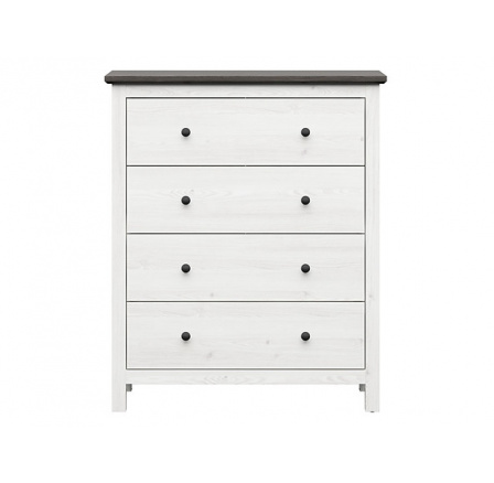 Komoda HESEN KOM4S/12/10, svetlý smrekovec sibiu/borovica larico