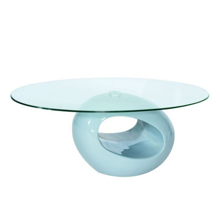 Stôl ETNA MDF biely/sklo (S) (K150-Z)