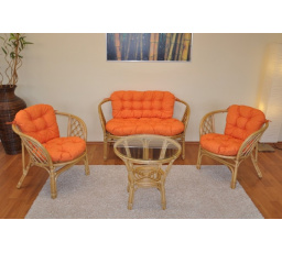 Podušky na súpravu Bahama veľká komplet oranžový melír