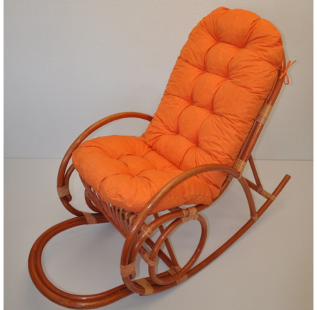 Vankúš pre hojdacie kreslo oranžové zvýraznenia
