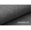 Pufa Annabelle Mini bez úložného priestoru / Sawana 05 / chrómované nohy