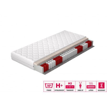 Latexový matrac Marcello 160x200 Hypoalergénny poťah Mikrovlákno