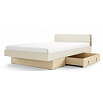 Posteľ vrátane roštu SALERNO SA-19, 120x200 cm, Macadamia/Dub Mavelie
