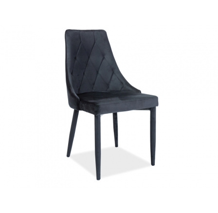 Jedálenská stolička TRIX VELVET, čierna Jedálenská stolička TRIX VELVET, čierna