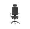 Kancelárske kreslo Kent Boss čierne s podrúčkami a opierkou hlavy