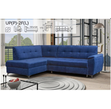 Rohová sedacia súprava TRAVEL 2F-UP, Riviera