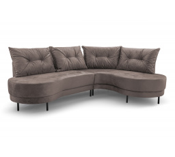 Rohová sedacia súprava Abbey P svetlo hnedá