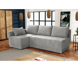 Rohová sedacia súprava Neklan L svetlosivá