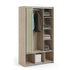 Šatní skriňa HARMONY 163, Jackson hickory/Béžová