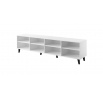 TV komoda FARO, biely mat/ biely mat/ dub craft