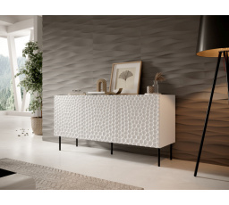 Komoda HOLE 152 matná biela / matná biela