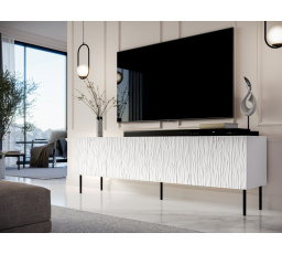 TV komoda JUNGLE, biela matná/biela matná