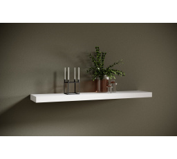 Závesná polica ANDREA 120x26 Biela Matná