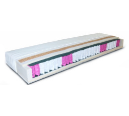 Matrac obojstranný 7 zónový taštičkový + kokos K-2 - 160x200