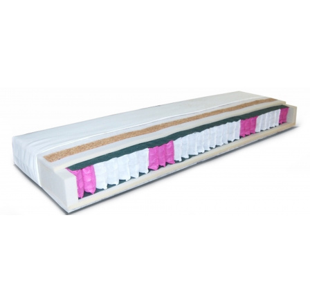 Matrac obojstranný 7 zónový taštičkový + kokos K-2 - 160x200