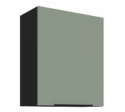 Horní skříňka ARIA - 60 G-72 1F, Černá/Aquamarine