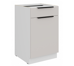 Dolní skříňka COMBO - 50 D 1F 1S BB, Bílá/Kašmír