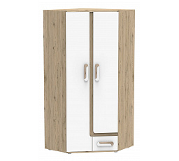 Šatní skriňa APETITO 02, Dub/Biela