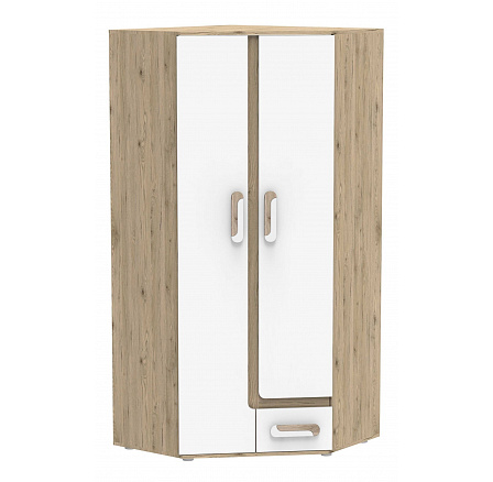 Šatní skriňa APETITO 02, Dub/Biela